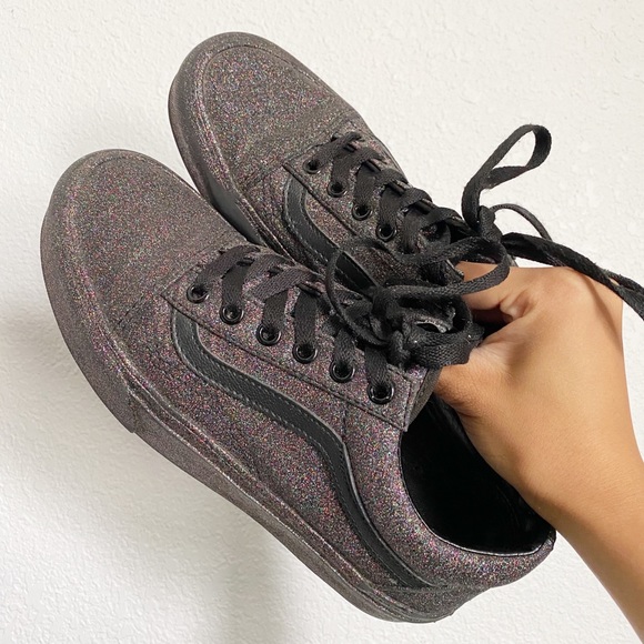 Vans Shoes - Black Sparkle Vans Sneakers